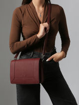 Cross Body Tas Rotterdam Leder Nathan baume Rood mondrian 3-vue-porte